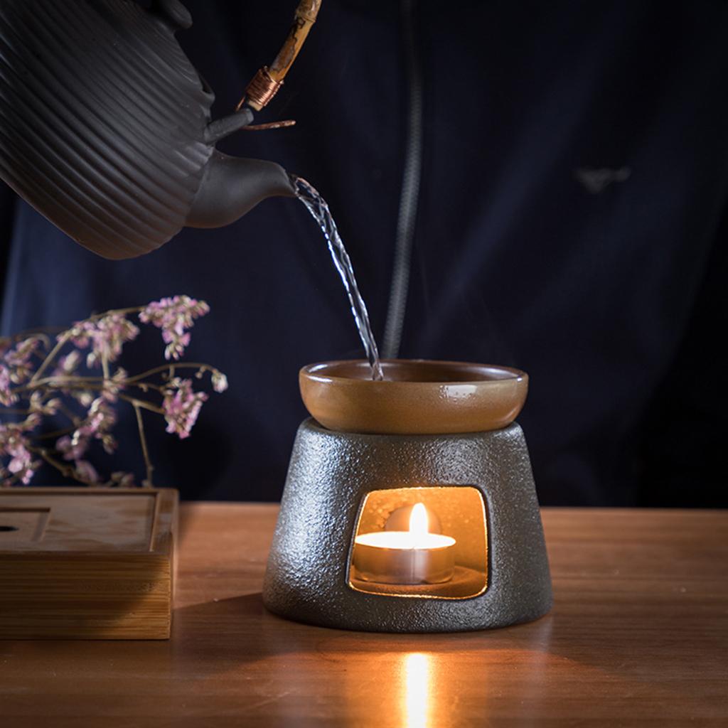 ティーポット用ウォーマー、キャンドル付き、セラミック製、日本 - Japanese Tea のレビューと価格
