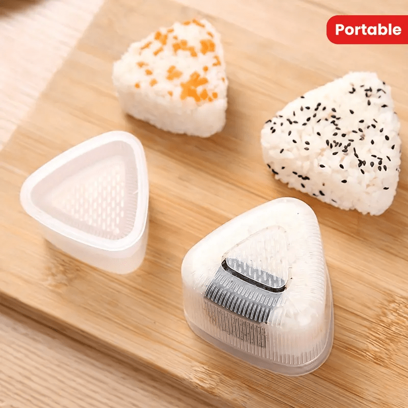 3個入り寿司型、三角形の寿司型、ユニークなおにぎり型、食品グ - Bento Box のレビューと価格