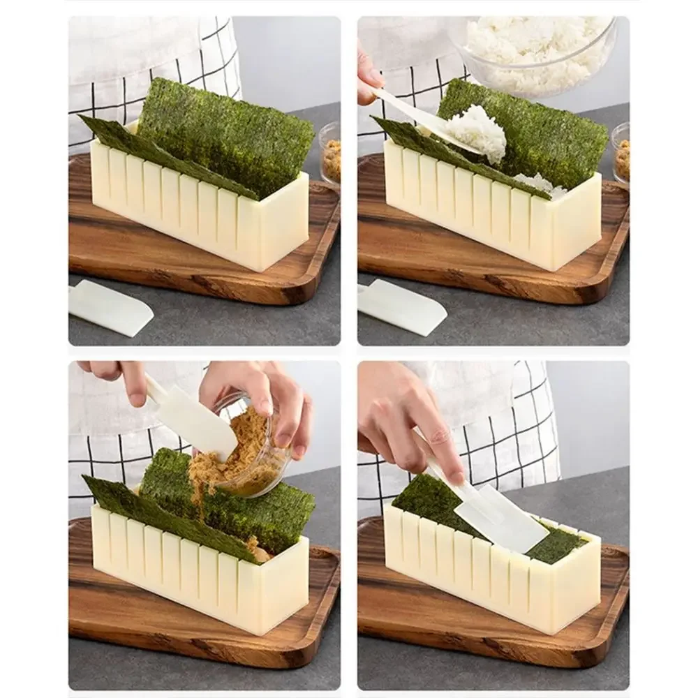 寿司作りキット3点セット。プラスチック製のキムバップ寿司ロー - Sushi Making Kit のレビューと価格