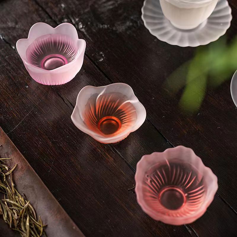 和風のピンク色の耐熱ガラス製ボウル、マスターカップ、茶葉を淹 - Japanese Tea のレビューと価格