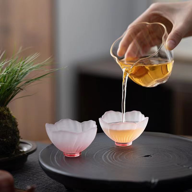 和風のピンク色の耐熱ガラス製ボウル、マスターカップ、茶葉を淹 - Japanese Tea のレビューと価格