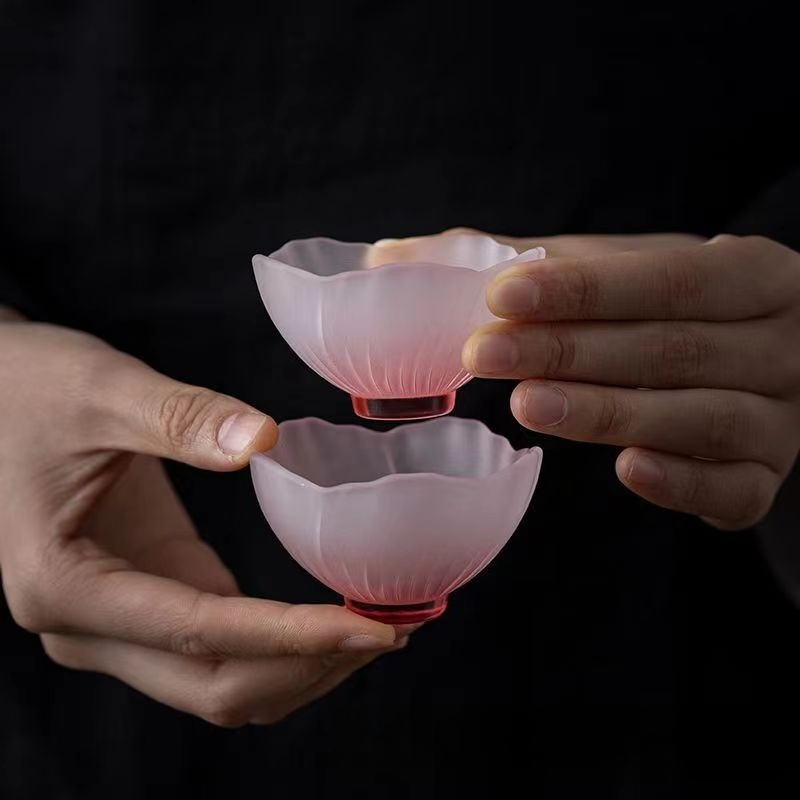 和風のピンク色の耐熱ガラス製ボウル、マスターカップ、茶葉を淹 - Japanese Tea のレビューと価格