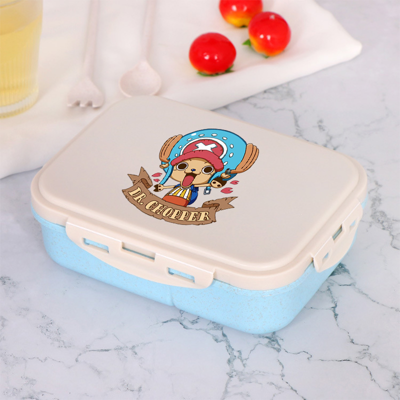 ワンピース少年少女弁当弁当箱ポータブル食品ボックス電子レンジ - Bento Box のレビューと価格