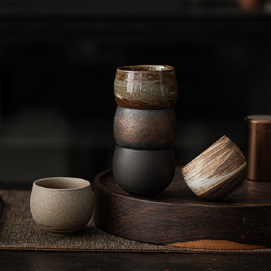80ml 日本風手作り炻器茶碗 カンフー茶器セット 茶碗 小 - Japanese Pottery のレビューと価格