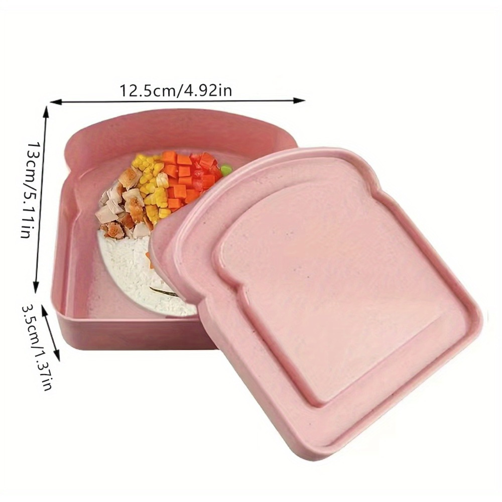 大容量のトースト型食品保存ボックス。持ち運び可能なサンドイッ - Bento Box のレビューと価格