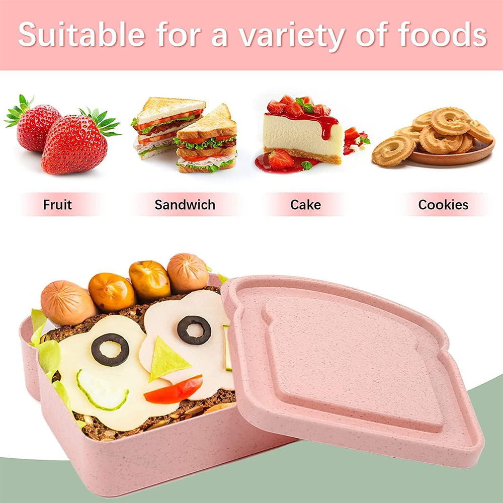 大容量のトースト型食品保存ボックス。持ち運び可能なサンドイッ - Bento Box のレビューと価格
