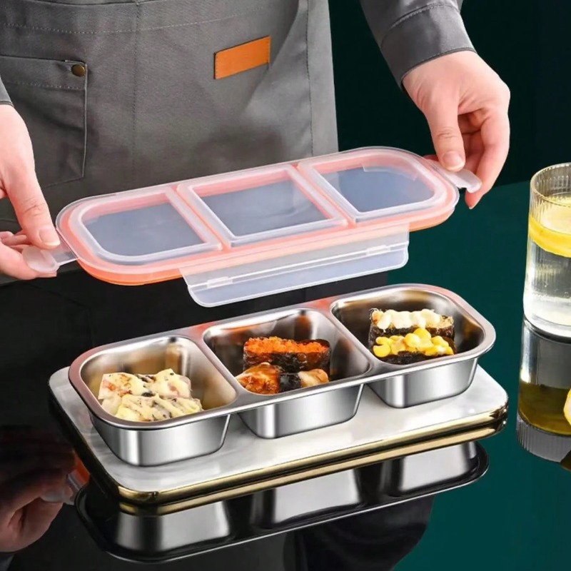 304ステンレス製鮮度保持ボックス、弁当箱、高級感のあるラン - Bento Box のレビューと価格