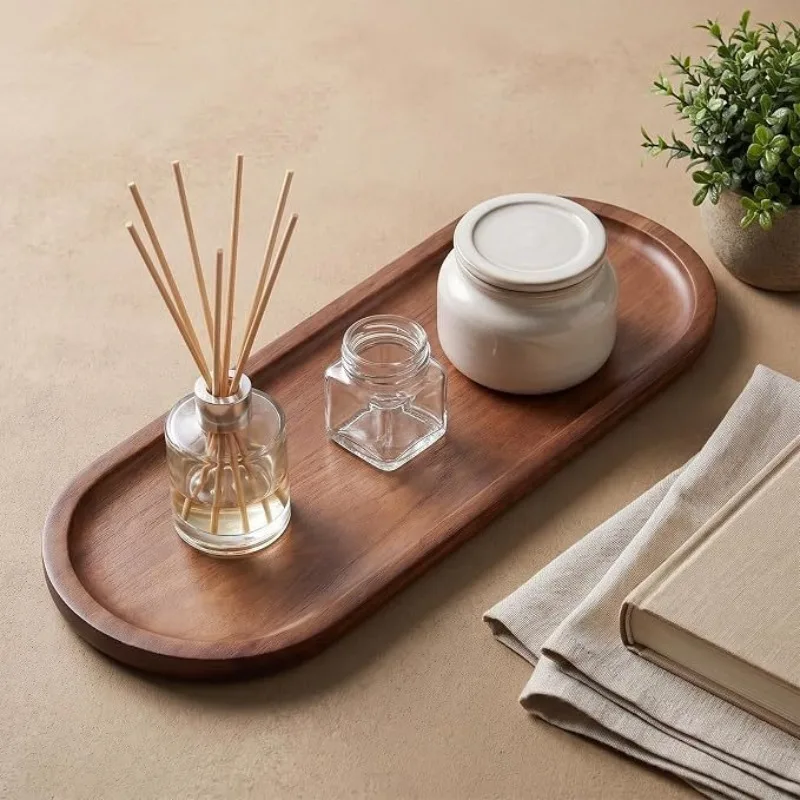 和風の楕円形アカシア材製ティーコースター、丈夫なカップホルダ - Japanese Tea のレビューと価格