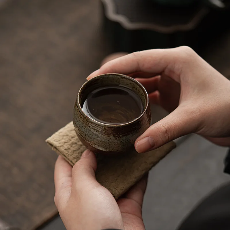 1個入り、和風の手作り陶器製茶碗、カンフー茶道用、レトロな侘 - Japanese Pottery のレビューと価格